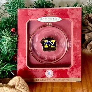 HALLMARKS 2000 MICHIGAN WOLVERINES XMAS KEEPSAKE 15teen ORNAMENT" NEW"